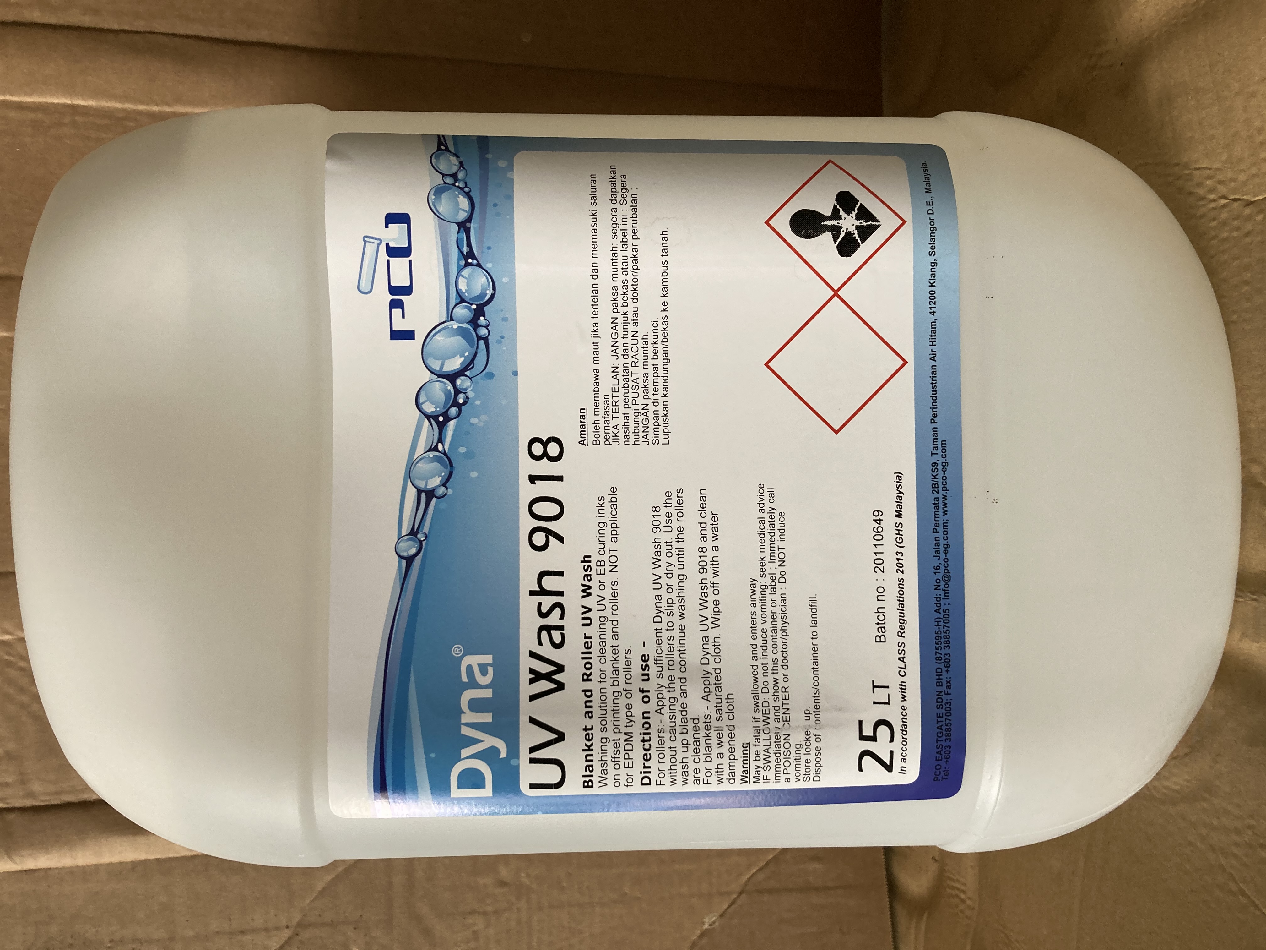 Dung dịch rửa lô và cao su UV